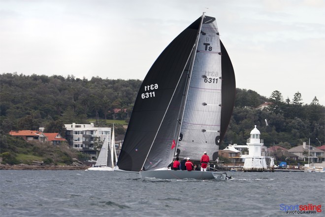 Andrew Waugh’s Zipper came 4th in race 9 of Division E  - CYCA Audi Winter Series 2012 - Race 9  © Beth Morley - Sport Sailing Photography http://www.sportsailingphotography.com